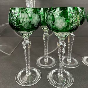 Nachtmann Emerald Green Traube Wine Hock